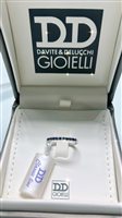 Ringe Davite & Delucchi Dame CLASSIC LINE in Weißgold Zaffiro blu 0.35 Ct AA032369ZF - AA032369ZF